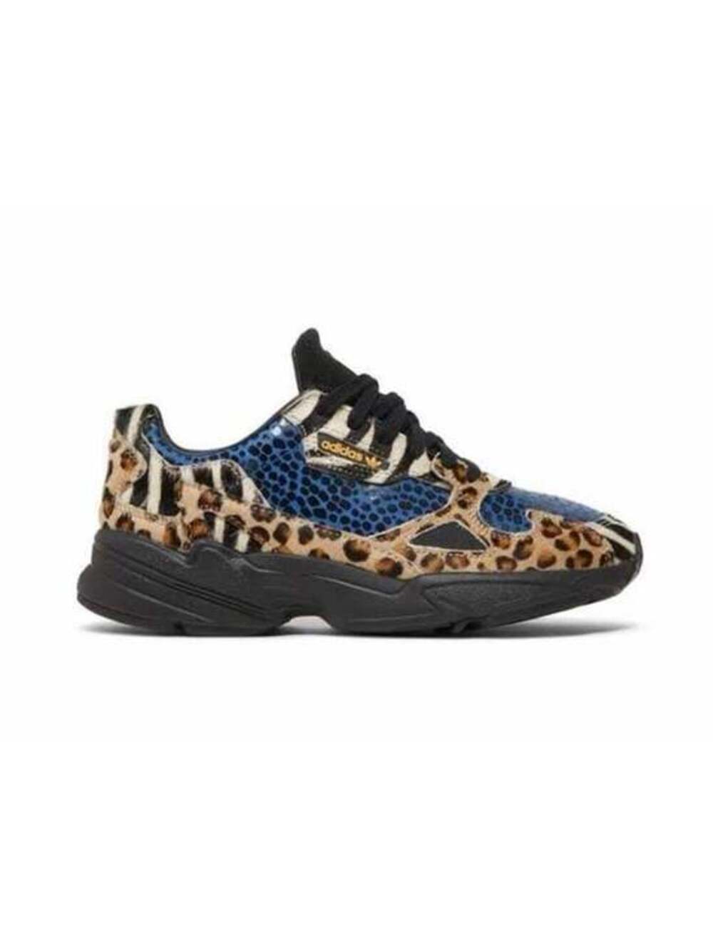 Adidas Sneaker Shoes Falcon Out Loud Lace Up Animal Print Multicolor Size 8